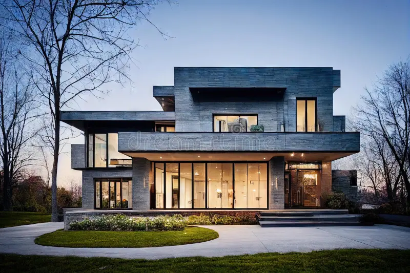 high-grey-house-large-family-modern-exterior-created-generative-ai-270699470